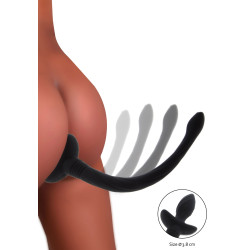 TABOOM Plug Vibrant Queue de Chien Wiggle Tail 9 x 4cm Noir